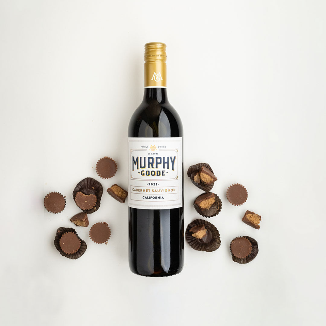 Murphy-Goode Cabernet Sauvignon wine with peanut butter chocolate Murphy-Goode Cabernet Sauvignon wine with peanut butter chocolate